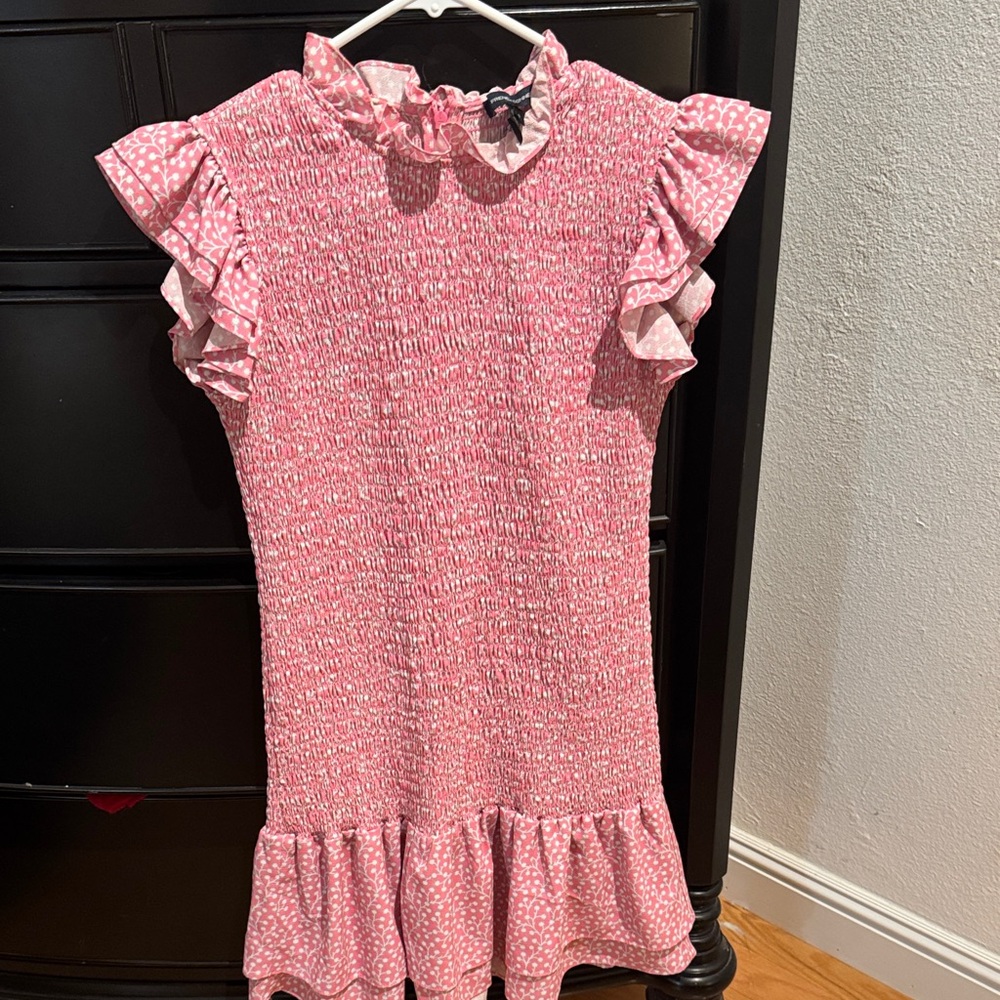 French Connection Pink Ruffle Mini Dress - Picture 5 of 7
